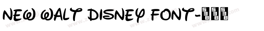 New Walt Disney Font字体转换